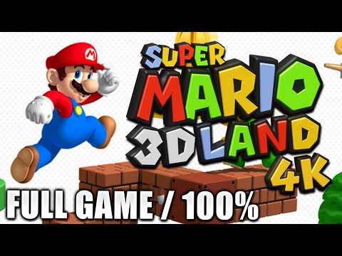 Super Mario 3D Land 4K - 100% Walkthrough - FULL GAME 100%