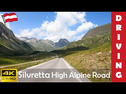 Driving in Austria 13: Silvretta High Alpine Road (Silvretta Hochalpenstraße) 4K 60fps
