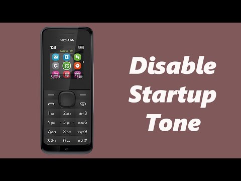 How To Disable Startup Tone On Nokia Phones- Nokia 105, 105 4G, 106, 225, 3310, 110, 8110