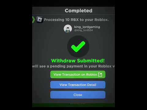 How many robux withdraw you 😜me 990 robux#roblox #bloxworld