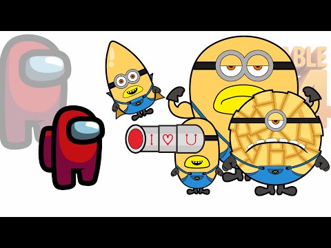 Mini Crewmate Kills Despicable Me 4 Mega Minions Characters | Among Us Delicious