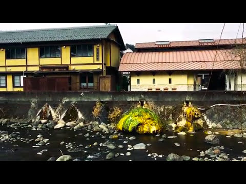 風情ある雪景色の温泉　丸長旅館 長生湯周辺 ガニ湯