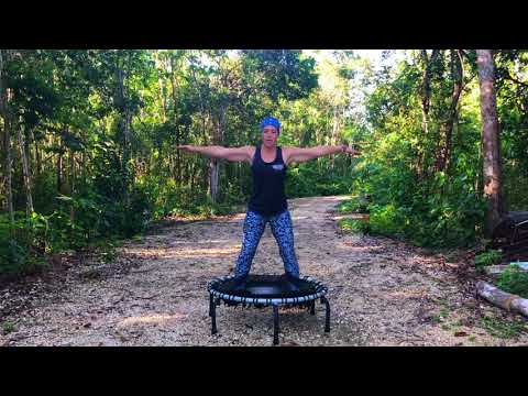 20 Minutes, Part 1 Heart Pumping Rebounding Remake on JumpSport Rebounder/Fitness Trampoline 132BPM