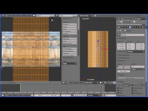 Blender 2.6 Tutorial Making a Wooden Barrel Part 1 - A Simple Model and UV Mapping