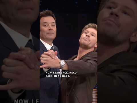 Jimmy gets a lesson from #DancingWithTheStars winner #RobertIrwin!
