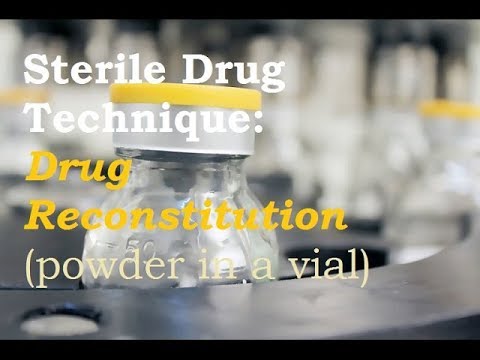 2017 IPP Lab Video 3:  Sterile Technique Fundamentals - Powder Vial for Reconstitution