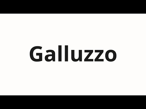 How to pronounce Galluzzo
