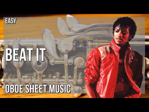 Oboe Sheet Music: How to play Beat It by Michael Jackson