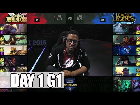 CLG vs Royal Never Give Up | Day 1 Mid Season Invitational 2016 | CLG vs RNG MSI 1080p