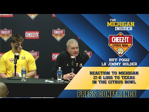 Citrus Bowl press conference: Michigan's Biff Poggi says he just had his last game with the program