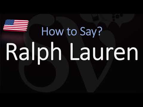 How to Pronounce Ralph Lauren? (CORRECTLY)