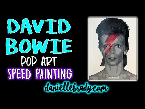 David Bowie Pop Art Speed Painting