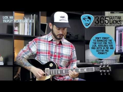 Lick 183/365 - Triplet Blues Lick in E | 365 Guitar Licks Project