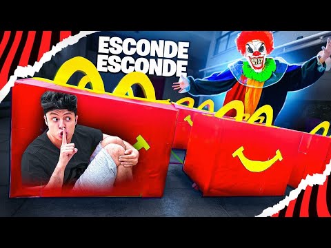 HIDE HIDE WITH GIANT MC DONALDS BOXES!