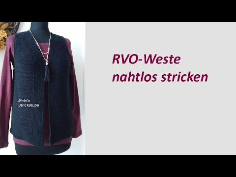 Ragmela 20 - RVO-Weste mit Schalkragen stricken