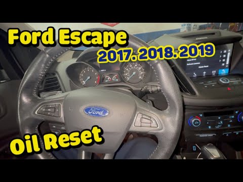 How to reset oil light on ford Escape 2017 2018 2019 2020 2021 2022