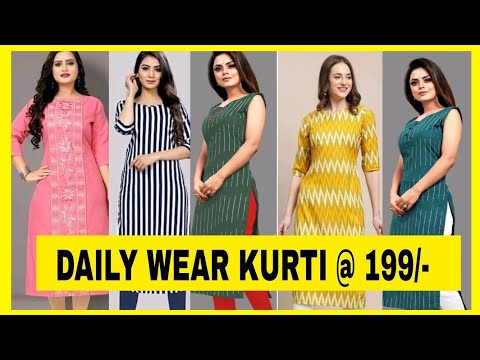 Daily wear Kurtis under 199/- |latest Kurtis | shreeszon