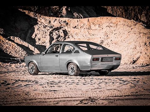 Racecar Opel Kadett C Coupe burnout