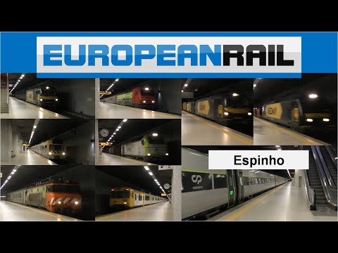 2021 Estação de Espinho - Comboios de Portugal, Captrain &  MEDWAY Trains + announcements