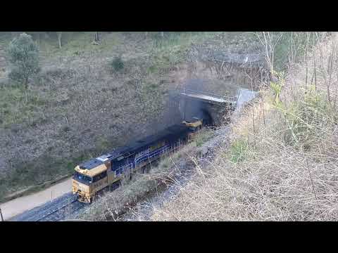 9310 9309 Pacific National Coal train Ardglen tunnel Main north line NSW 1-8-2021