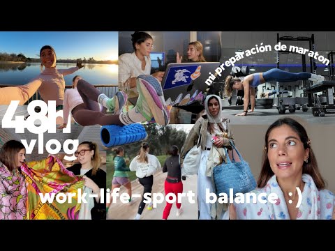 48h vlog – my marathon training, life balance, work, projects, and beauty tips :)