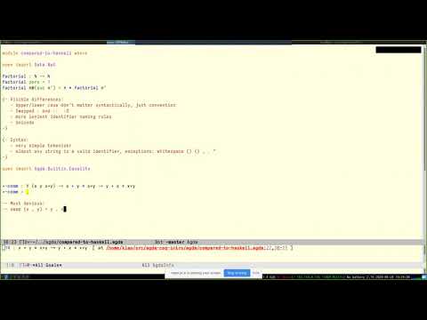 Mihaly Barasz - Practical Intro to Agda and Coq - May 2020 - HaskellerZ