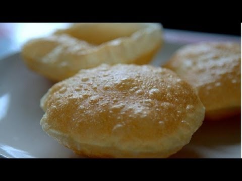 How to make Puff Puris (Pooris) - Indian Bread Recipe Video by Bhavna