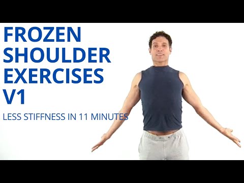 Frozen Shoulder Exercises V1 - Adhesive Capsulitis - Calcific Tendonitis - Shoulder Stiffness