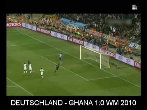 1:0 Deutschland - Ghana Mesut Özil (60.) Fussball WM 2010 Südafrika  Achtelfinale
