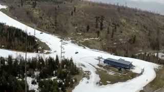 preview picture of video 'Bird's eye view of the Ski Park Tatranská Lomnica'