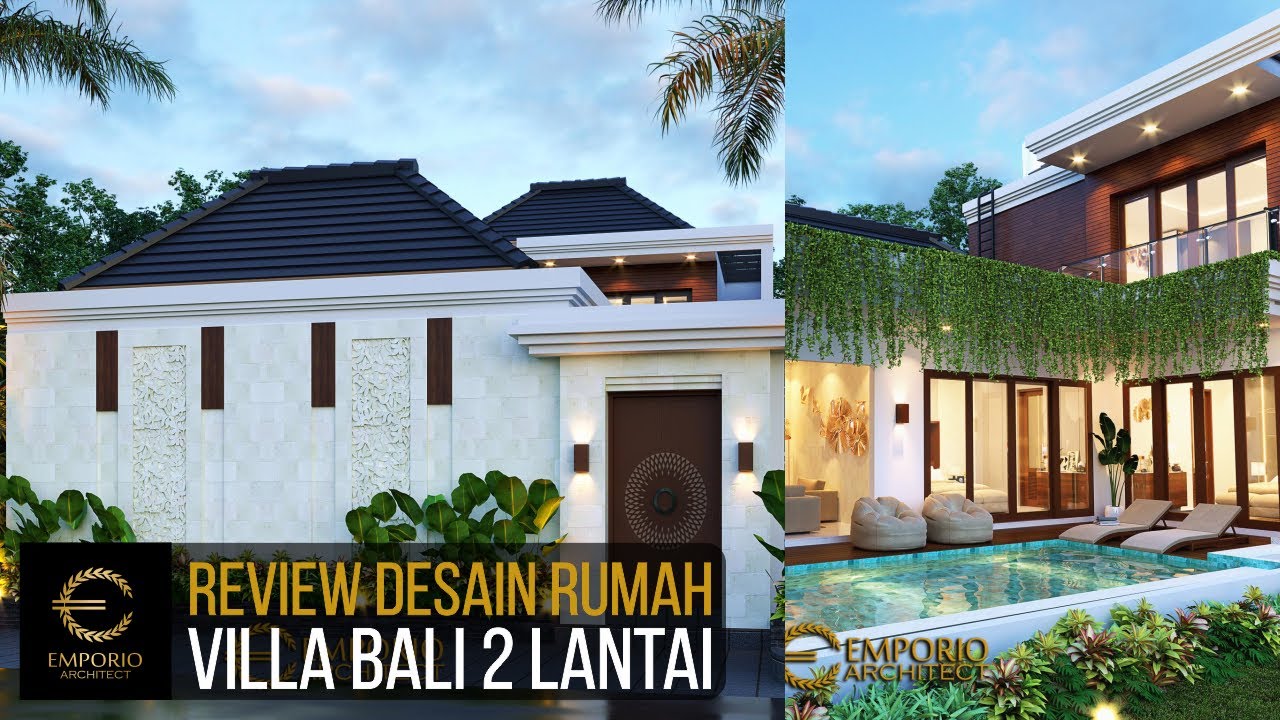 Video 3D Mr. Gilbert Villa Bali House 2 Floors Design - Bali