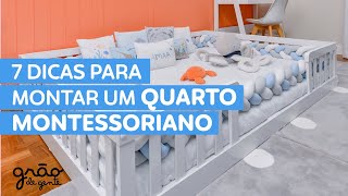 7 DICAS PARA MONTAR UM QUARTO MONTESSORIANO