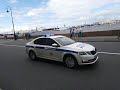 Russian Traffic Police Car Škoda Octavia With Siren And Voice Of A Policeman From A Megaphone