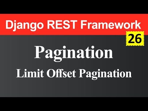 Limit Offset Pagination in Django REST Framework Hindi