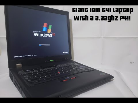 Vintage Benchmarking; IBM G41 MEGA CHONKER Laptop with a 3.33ghz Pentium 4!