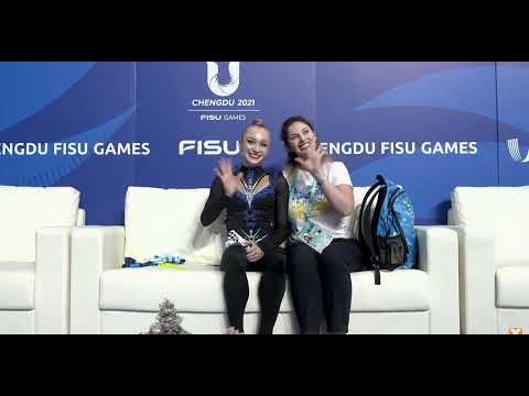 Khrystyna Pohranychna Ribbon Final 29,300 GOLD - World University Games Chengdu 2023