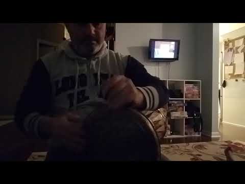 Doumbek darbuka, 21 cm clay solo darbuka ,fish skin,improvising, antreman.