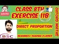 class 8 exercise 11B | Direct Proportion| Oxford maths|  Brahmdev sharma sir