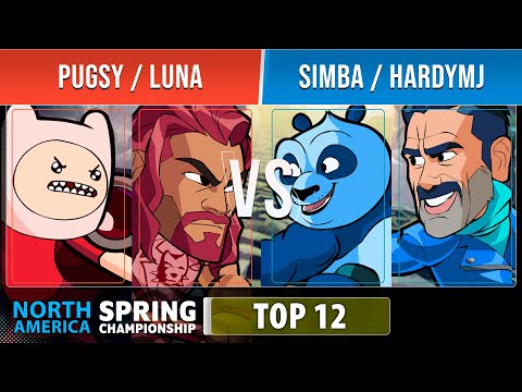 Pugsy & Luna VS Simba & hardymj - Top 12 - NA - Brawlhalla Spring Championship 2022