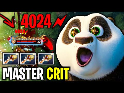 MASTER CRIT..!! 3x Divine Rapier 4024 Crit Damage Brewmaster 7.26 | Dota 2