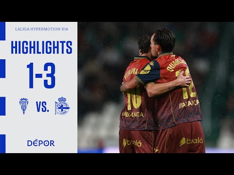Resumen del Córdoba CF 1 - 3 RC Deportivo