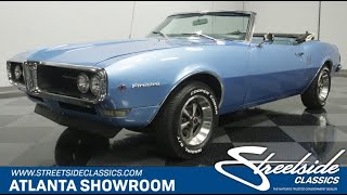 Video Thumbnail for 1968 Pontiac Firebird Convertible