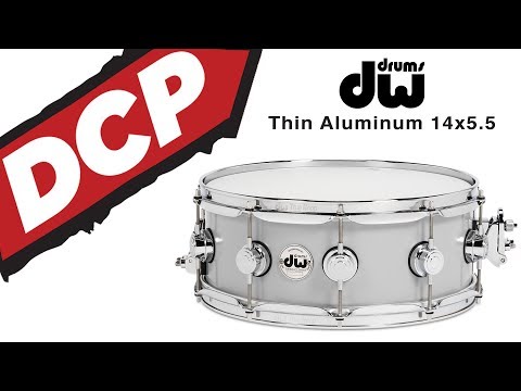 DW Collectors Thin Aluminum Snare Drum 14x5.5 Chrome Hardware image 4