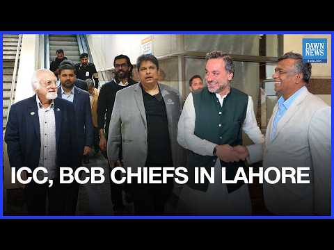 ICC Deputy Chair, BCB President Land in Lahore to Meet Mohsin Naqvi | Dawn News English