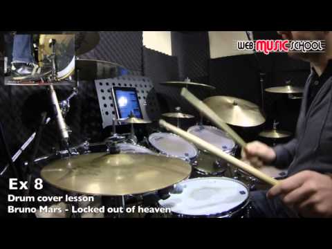 Bruno Mars - Locked out of heaven - FREE DRUM LESSON