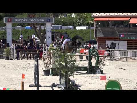 Starlette de la Roque et Edward Levy - Vainqueurs Grand Prix Jeunes Cavaliers CSIO Deauville