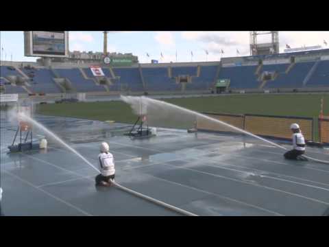 WM 2015 - Feuerwehrsport - St. Petersburg - Löschangriff nass - Frauen Deutschland - Lauf 2