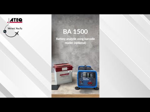 ATEQ Aviation - BA 1500 - Battery analysis using barcode reader (optional)