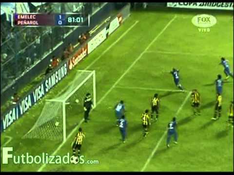 Emelec 2 - Peñarol 0. Copa Libertadores 2013.