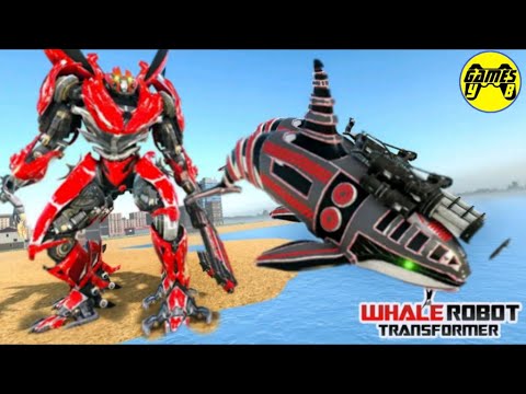 Whale Robot Transformation 2020: Shark Robot Game - Android Gameplay 1080p60